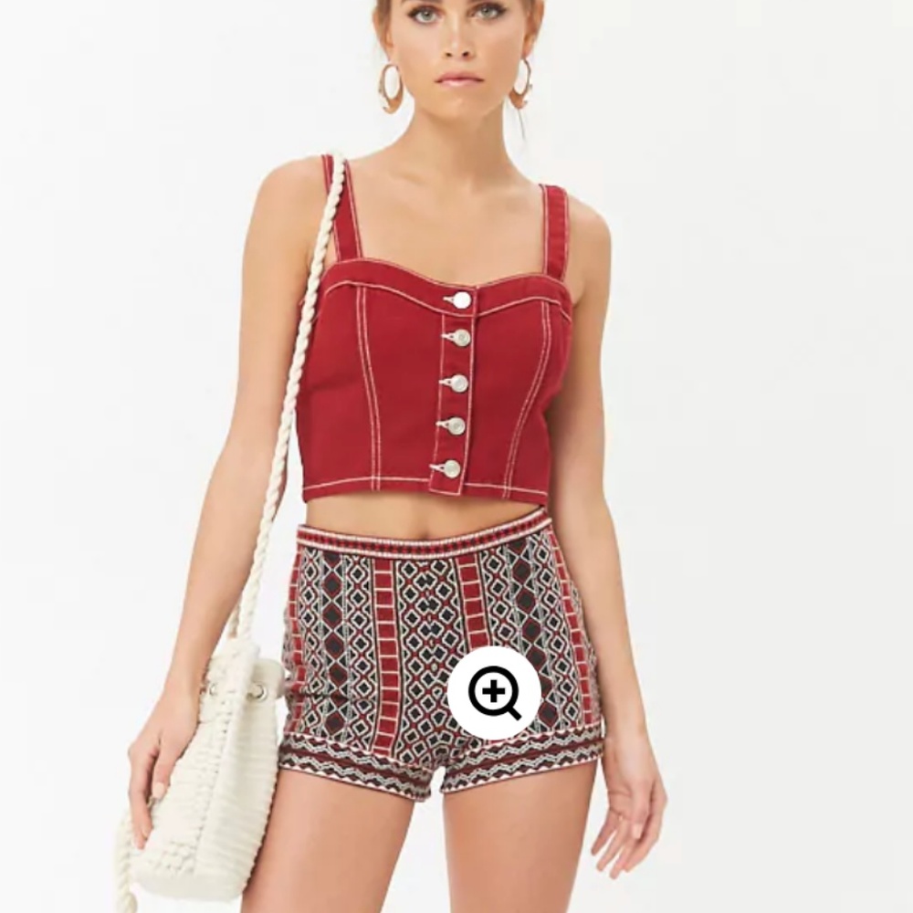 Beaded embellished shorts